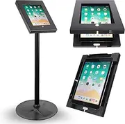 Pyle PSPADLK45 Tamper-Proof Anti-Theft iPad Kiosk Safe Security Public Floor Stand, Holder, Public Display Case with Cable Management for iPads 2/3/4