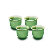 Tea Cup Celadon x 4