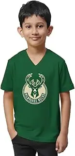 Outerstuff Milwaukee Bucks Kids Boys Size 4-7 Primary Team Logo Jersey Shirt