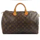 【9成新】Louis Vuitton LV M41524 Speedy 35 經典花紋手提包#392現金價$17,800