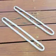 2 x 9mm Leg / 1,200kg SWL / 3,000kg MBL x 250mm Uncovered Dyneema Loop - Silver