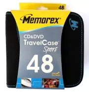 NEW - Memorex CD / DVD / Blu-Ray 48CT Disc Travel Carry Case Storage Holder