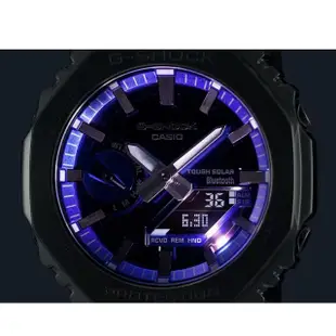 【CASIO 卡西歐】G-SHOCK 全金屬智慧太陽能錶 藍44.4mm(GM-B2100AD-2A)