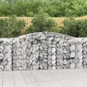 Arched Gabion Basket 400x50x100/120 cm Galvanised Iron