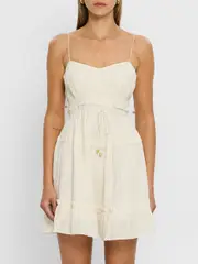Hallie Mini Dress - Cream