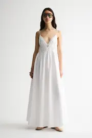 Clove Dress White Size 14 | Elka Collective