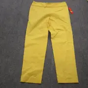 Krazy Larry Leggings Womens 14 Yellow Pants Stretch Performance Pull On Golf