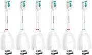 Aoremon Replacement Toothbrush Heads Compatible with Philips sonicare E-Series, 6 Pack Replacement Brush Heads Come with Caps