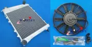 Aluminum Radiator+FAN For AUSTIN / ROVER MINI cooper / MORRIS MODELS 1967-1991