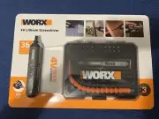 WORX 4V MAX Lithium Screwdriver, 36 Piece Accessory Kit. BRAND NEW. FREE SHIP