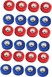Kisangel 24 Pcs Tabletop Shuffleboard Football Toys Rolling Balls Supplies Shuffleboard Curling Accessories Foosball Mini Footballs Sliding Balls Plastic Desktop Gaming Equipment