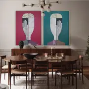 Abstract Man And Woman Canvas Prints