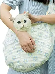 Pet Carrier | Puppy Carrier Purse with Storage Pocket | Soft Portable Tote Lightweight Breathable Transport Travel Supplies for Outdoor Walking Outing Use