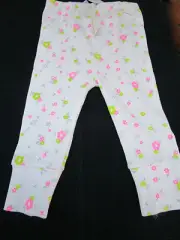 Baby girls Bonds Newbies floral rib leggings Size 000,00 BNWT