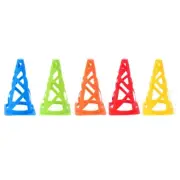 10Pcs Marker Training Traffic Cones for Skate, Football, Assorted Colors, 9 Inch