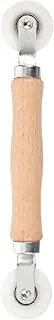 Operitacx Mesh Window Screen Spline Roller Tool with Wooden Handle Durable Installation Screen Tool for Quick Screen Repair Scratch Resistant Roller for Doors Windows