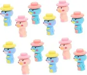 SECFOU Cute Pen Extender 12pcs Pencil Extend Rod Pencil Accessory Diy Soft Silicone School Office Supplies for Boys and Girls