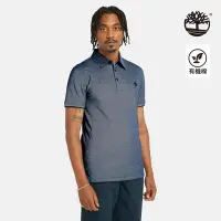 在飛比找Yahoo奇摩購物中心優惠-Timberland 男款深寶石藍牛津短袖 Polo 衫|A