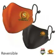 Perth Scorchers BBL Large Adult Reversible Washable Face Mask