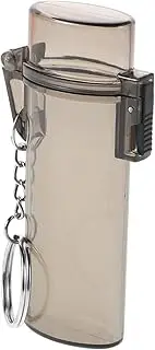 [ARTSEWPLY] Waterproof Lighter Shell Cigarette Travel Lighter Case Small Lighter Case Waterproof Lighter Sleeve Lighter Keychain Travel Lighter Container Stainless Steel Transparent