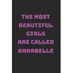 ANNABELLE GIRL WOMAN NOTEBOOK: GRAPH PAPER 1CM JOURNAL 6X9 - 120 PAGES