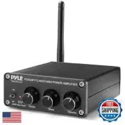 Pyle Compact Powerful Home Audio Amplifier Receiver Mini with Bluetooth 5.0 D