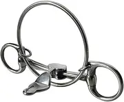Veulrn Horse Bit Stainless Steel Mouth Comfort Bit Training Equipment Equestrian Supplies Snaffle Bit for Outdoor Horse