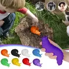 Silicone Ball-Jointed Slug Toy Fidget Sensory Curls Up ABS Material 19cm Length