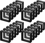 Queekay 60 Pcs Coin Display Case Black 3D Floating Frame Display Holder Stands for Antique Challenge Coins, Jewelry, Shells, Gems, Minerals, Rocks, Specimen, Pins, 2.8 x 2.8 x 0.8 Inches