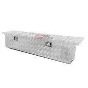 69"ALUMINUM PICKUP TRUCK TRUNK CROSS BED TOOL BOX CROSSBED TRAILER STORAGE+LOCK