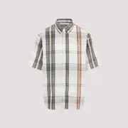 [Carhartt Wip] Carhartt Wip-Beige Ss Roslin Cotton Shirt-Uomo M STAND