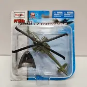 Sealed Maisto Die-Cast Fresh Metal Tailwinds AH-64A Apache Helicopter Aircraft