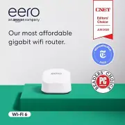 Amazon EERO 6+ Mesh Wi-Fi Router | 1.0 Gbps Ethernet | NEW SEALED
