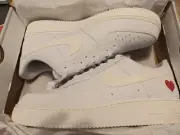 Nike Air Force 1 Low Valentines Day (2021) Size 11.5 DD7117-100 White Cream Red