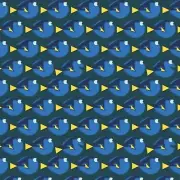 Disney Pixar Finding Dory Dark Teal 100% Cotton Fabric by The Yard