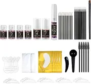 Lash Lift and Tint Kit - Lash Lift and Tint Kit, Eyelash Eyebrow Tint 2 in 1 Set - Semi-Permanent Eyelash Tint Kit Quick Lifting Tinting for Salon Home Seta-au