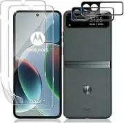 TPU Protective Film Compatible with Motorola Razr 40 Tempered Glass and Camera Protection [2+2 pieces],Anti-scratch Ultra-Clear Full Screen Anti-Fingerprint Film Screen Protector