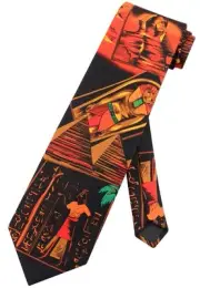 Egyptian Pharaoh Luxor NeckTie Ancient Egypt Themed Mens Neck Tie