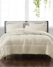 Cannon Solid Ivory 3Pc Comforter Set