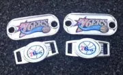 2 ~ Philadelphia 76ers NBA Paracord Charms Oval or Mini Dog Tag shoelace charms