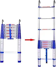Telescopic Ladder Telescopic Ladders Multi-Purpose Extendable Ladder Telescopic Ladder Aluminum Telescoping Ladder with Hook, 8m/ 7m/ 6m/ 5m/ 4m/ 3m/ 2m/ 1m Tall Telescopic Extension Ladders
