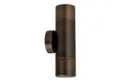 Pillar Light Up/Down 12V MR16 Antique Brass IP65 Round Back Plate