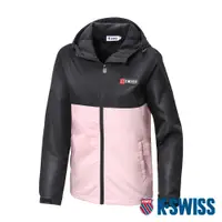 在飛比找蝦皮商城優惠-K-SWISS Windbreaker 刷毛防風外套-女-黑