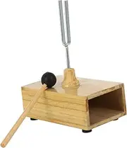 WHAMVOX Tuning Fork and Mallet Set 512hz Wooden Resonance Fork for Science Experiment Physics Prop