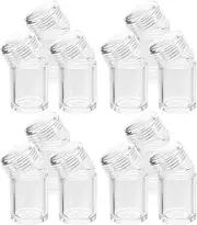 Beavorty 12pcs Loose Powder Jar 5g Clear Empty Powder Case with Net Sifter Portable DIY Makeup Boxes Refillable Cosmetic Containers