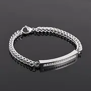 TNBKDSE Adjustable Wire Bangle - Dog/Cat Paw Print Heart Stainless Steel Cremation Urn Bracelet for Ashes of Pets
