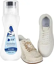 [Generic] White Sneaker Cleaner - Multifunctional Portable Sneakers Stain Remover - 3.38 Oz Gentle Gel with Brush Head, for Canvas Shoes, Sports Shoes