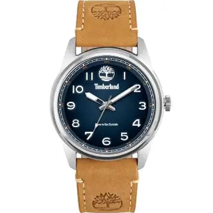 【Timberland】天柏嵐 都會時尚大三針手錶-煙燻藍/45mm(TDWGA2152102)