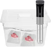 Sous Vide Container with Universal Lid, 11L Collapsible Hinged Sous Vide Container with Calibration Marks, Foldable Hinge Sous Vide Container for Sous Vide Circulator Culinary