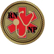 Nurse Practitioner Medallion for Box Cremation Urn/Flag Case - 3 Inch Diameter